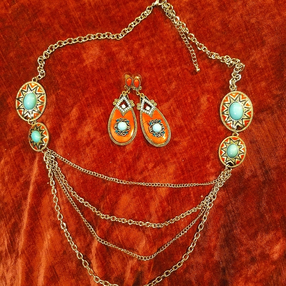 Jewelry - ⛰HOLD⛰Southwestern Inspired Necklace & Earring Set